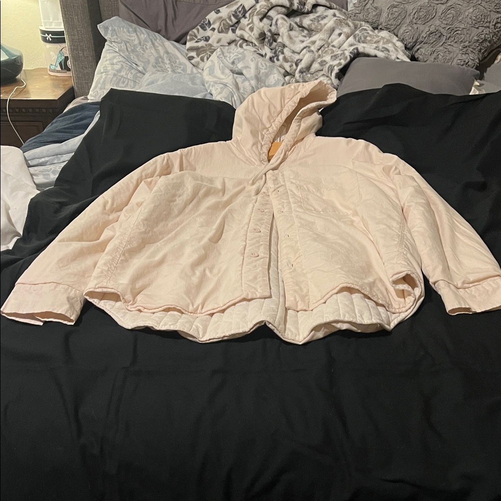 Topman Soft Pink Quilted Jacket